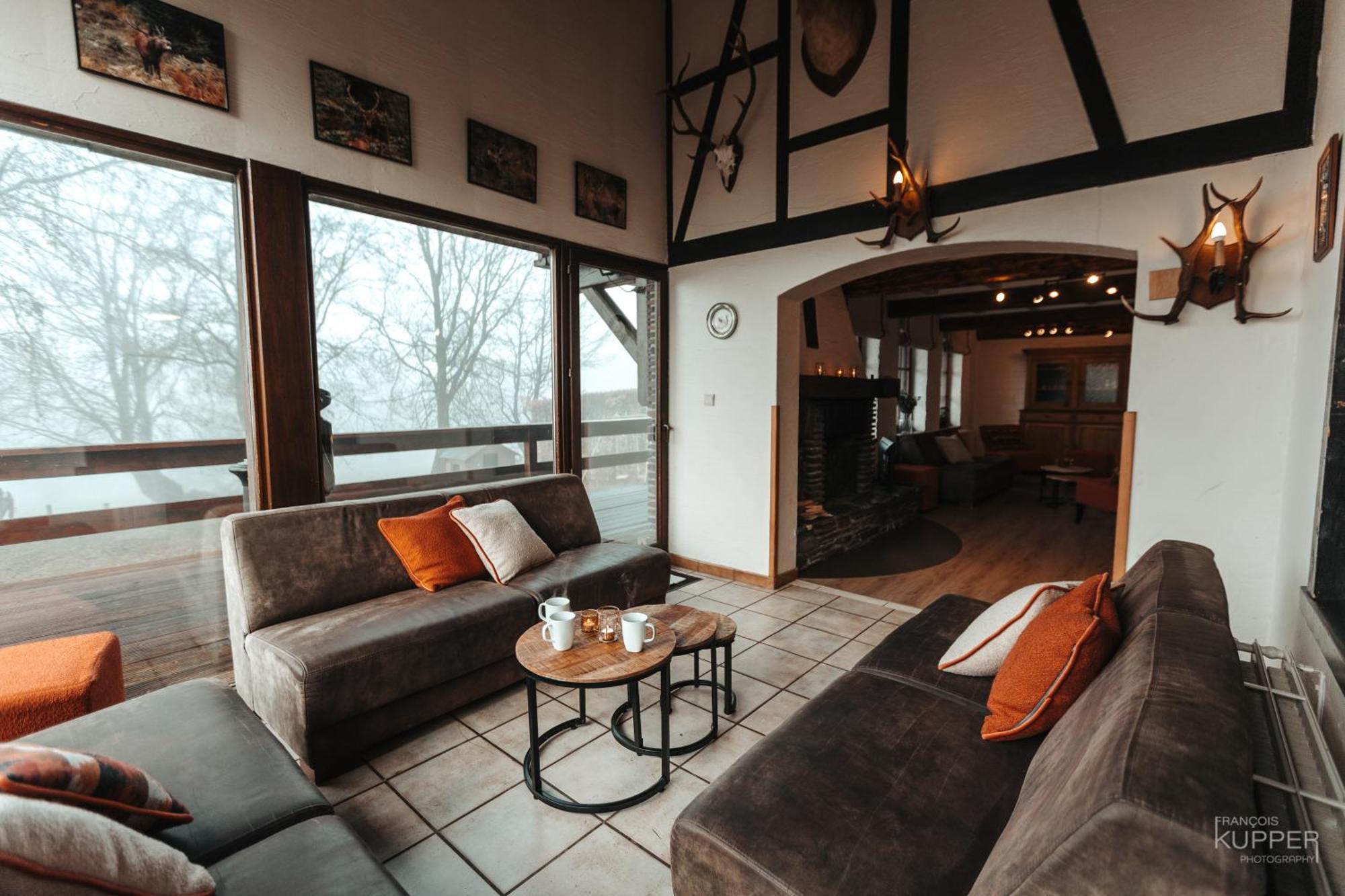 Le Grand Cerf 25 Pers, Malmedy- Chalet Rustique, Jardin Exterior photo